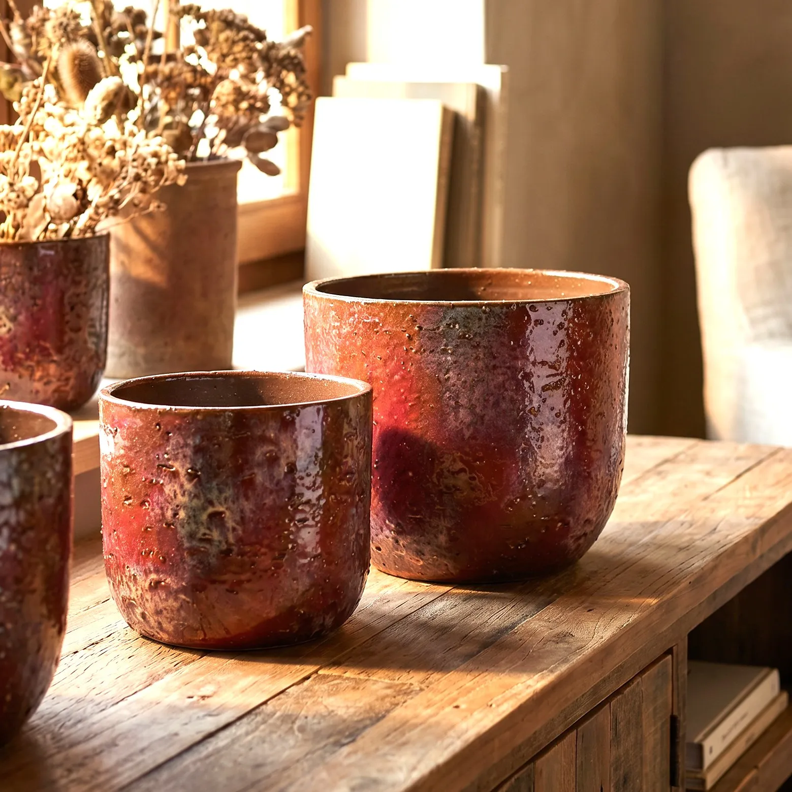 CORAL BORDEAUX GLAZED